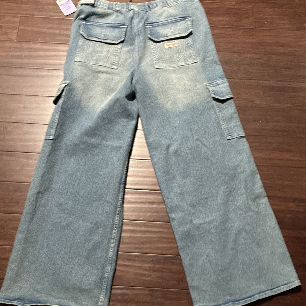 NEW True Religion Cargo Jeans Jessie Super Baggy Big T Drawstring Wide Leg 29 - Picture 2 of 16